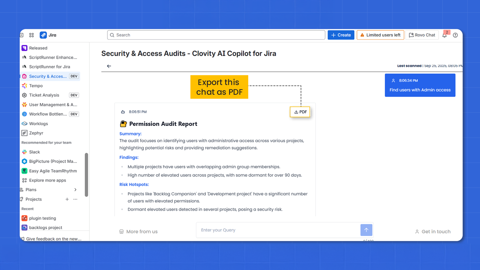 Export Audit Reports as PDF