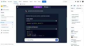 Example generated code response