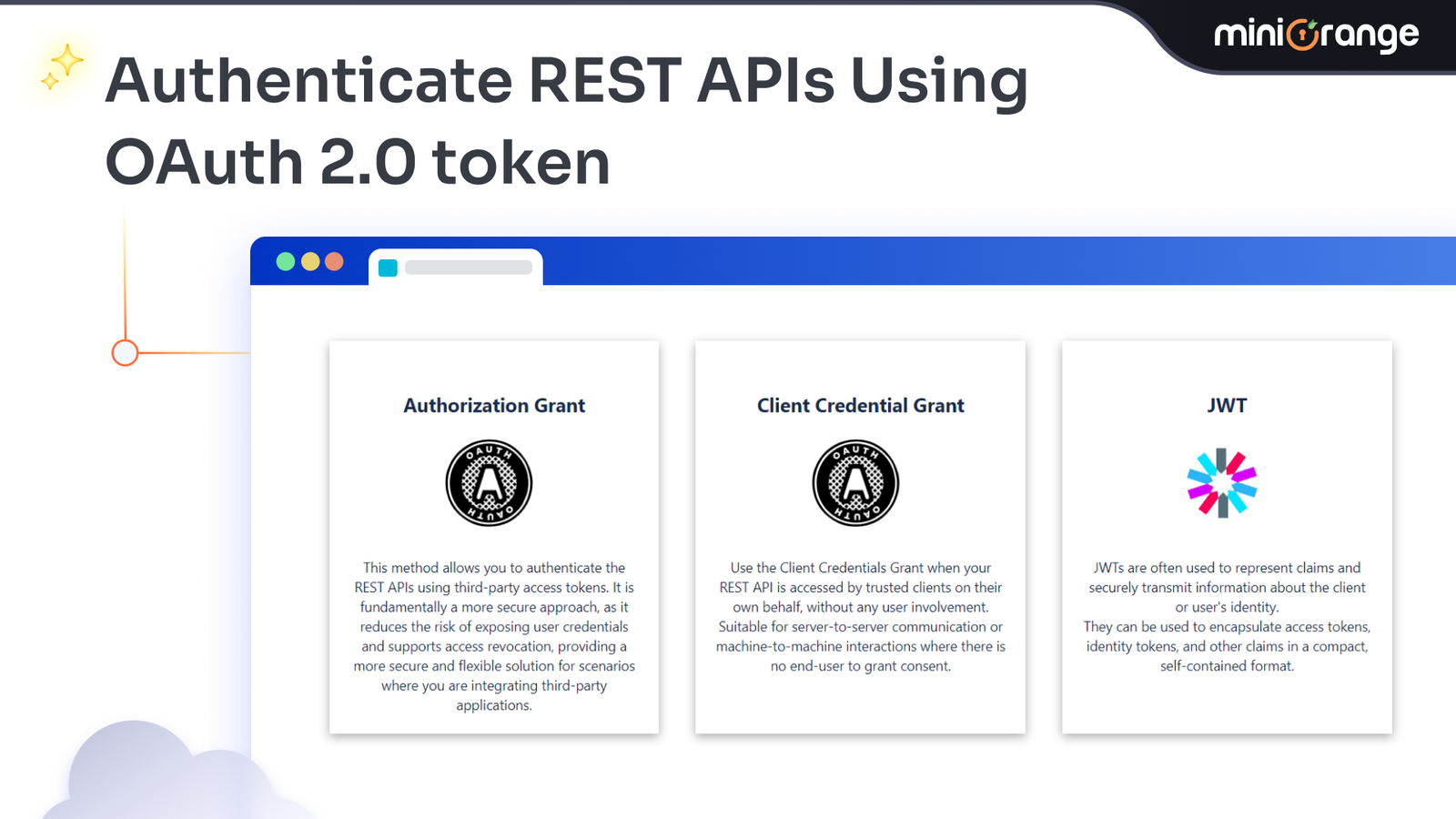 Protect your JIRA REST API Server using API Tokens, instead of passwords.Securely manage Rest API Tokens by creating or revoking them.You can authenticate using OAuth Tokens/API Tokens for SSO enabled applications.​