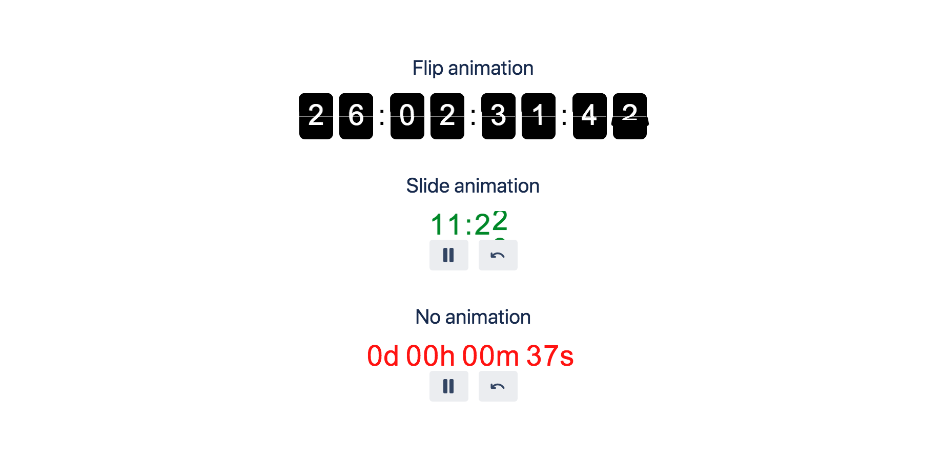 Animate your timers