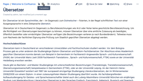 If you are on the original page, the translator icon will appear in a blank style. When clicking on it, you can translate the page.