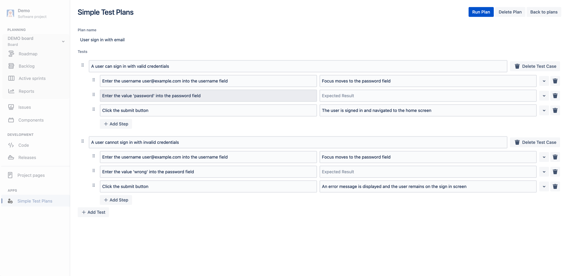 Tests as simple as a document or spreadsheet