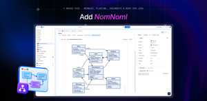 Turn NomNoml syntax into clear UML-style diagrams directly in Jira for lightweight technical documentation.