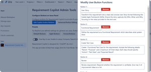 Jira Admin can adjust Prompts and action buttons according to your needs.