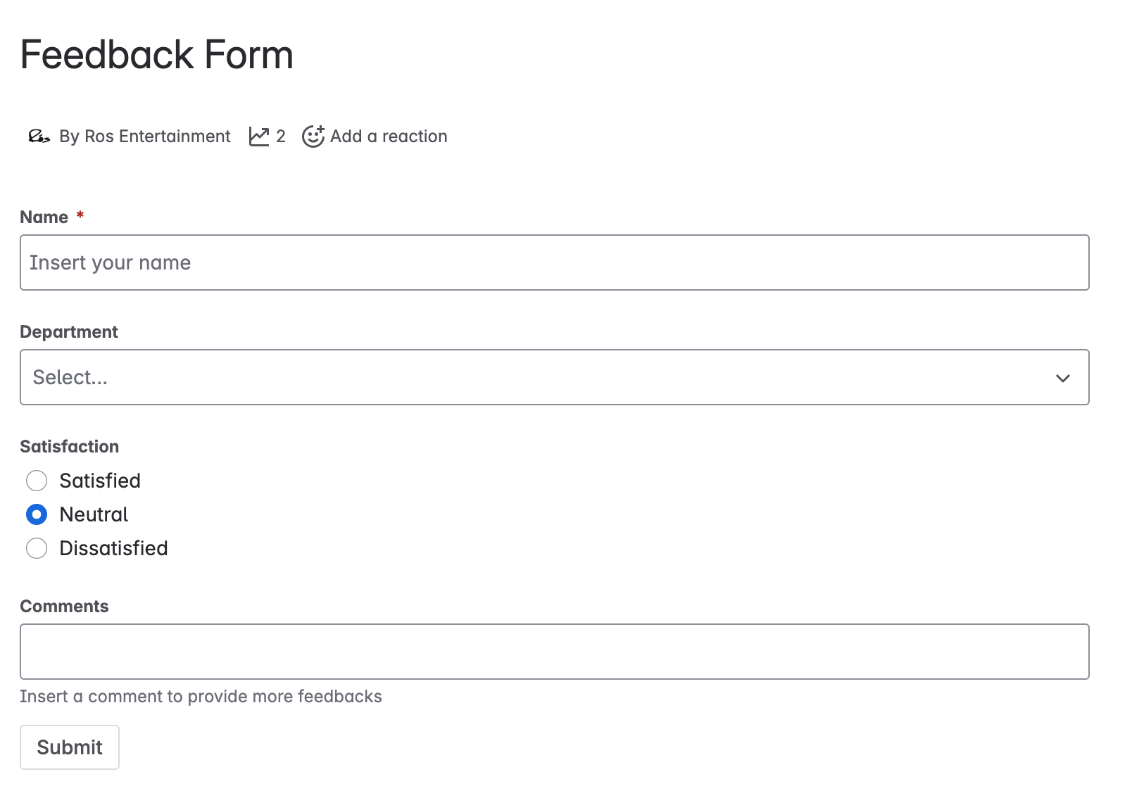 Create forms and collect data in Confluence