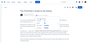 Extensive text analytics: paragraphs and syllables