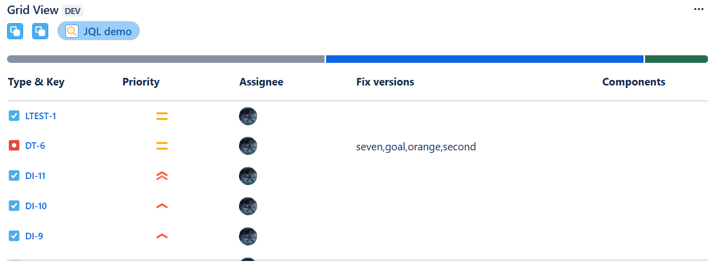Seamlessly integrated grids for smarter issue management. Visualize linked issues and key data in one place.