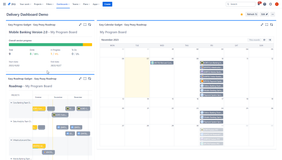 Highly configurable Roadmap, Calendar and Progress Bar gadgets for your Jira Dashboards. Combined with out of the box Gadgets and 3rd party ones to create outstanding delivery status and progress dashboards.