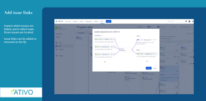 Add issue links
Inspect which issues are linked, and in which team those issues are located.
Issue links can be added or removed on the fly.