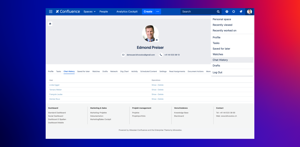 The chat history is easily accessible through the user menu or the user's profile pages.