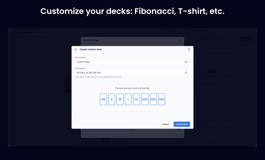 Customize your decks: Fibonacci, T-shirt, etc.