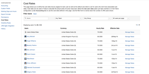 Manage cost rates globally and apply them across your folios. Cost rates are centralized in one place and can be applied as desired to all applicable folios for less hassle. You decide which ones.