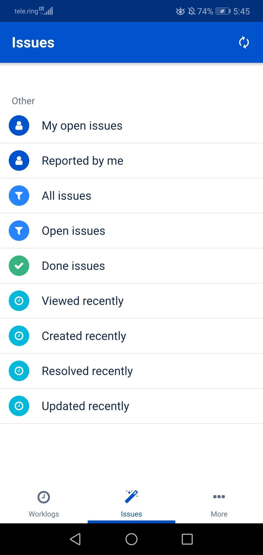 Quick access to all other crucial Jira features