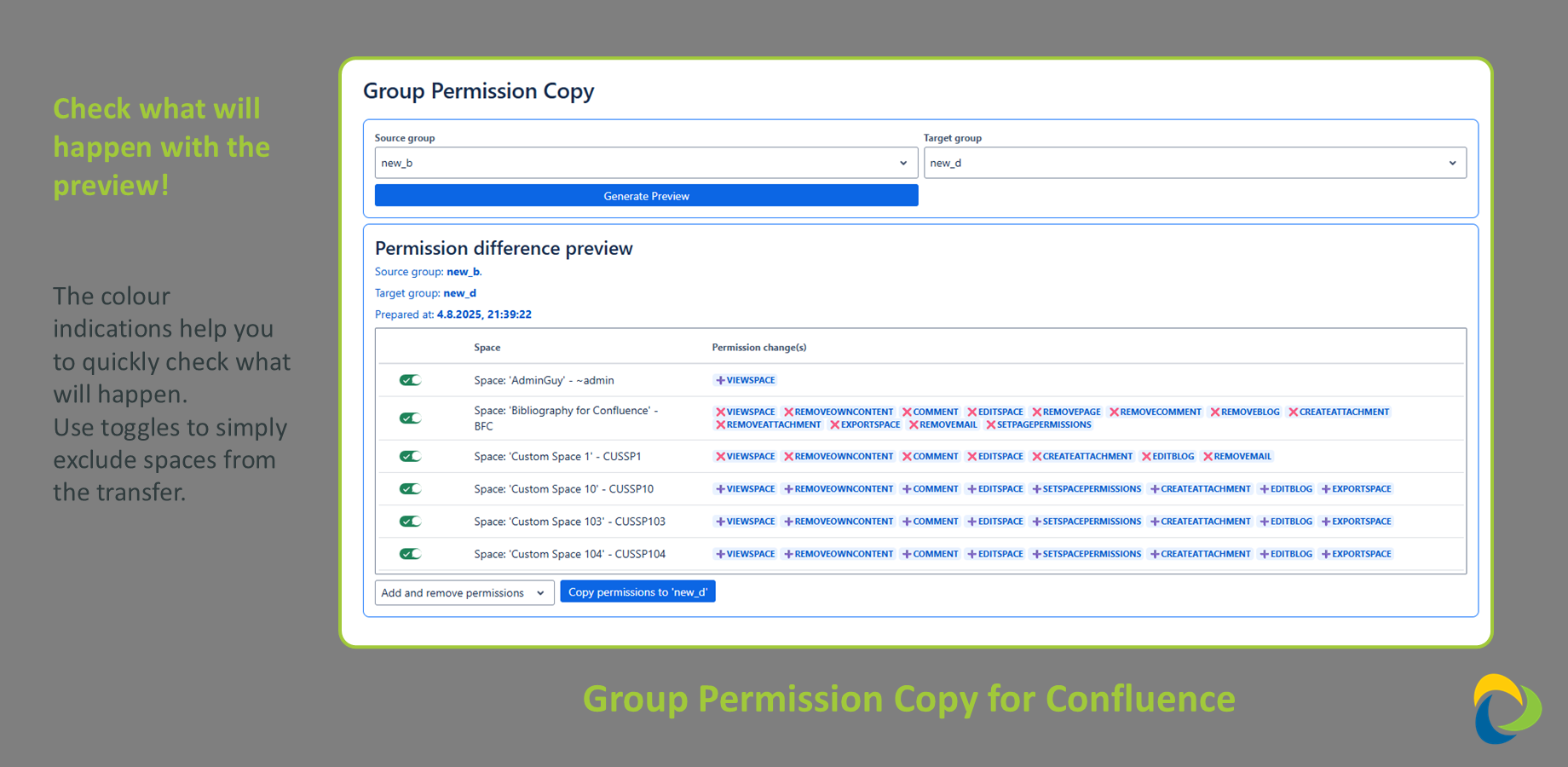 Avoid mistakes with the preview!