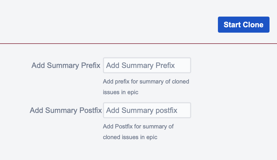 Option to add a prefix or postfix to all summaries of Issues in an Epic.