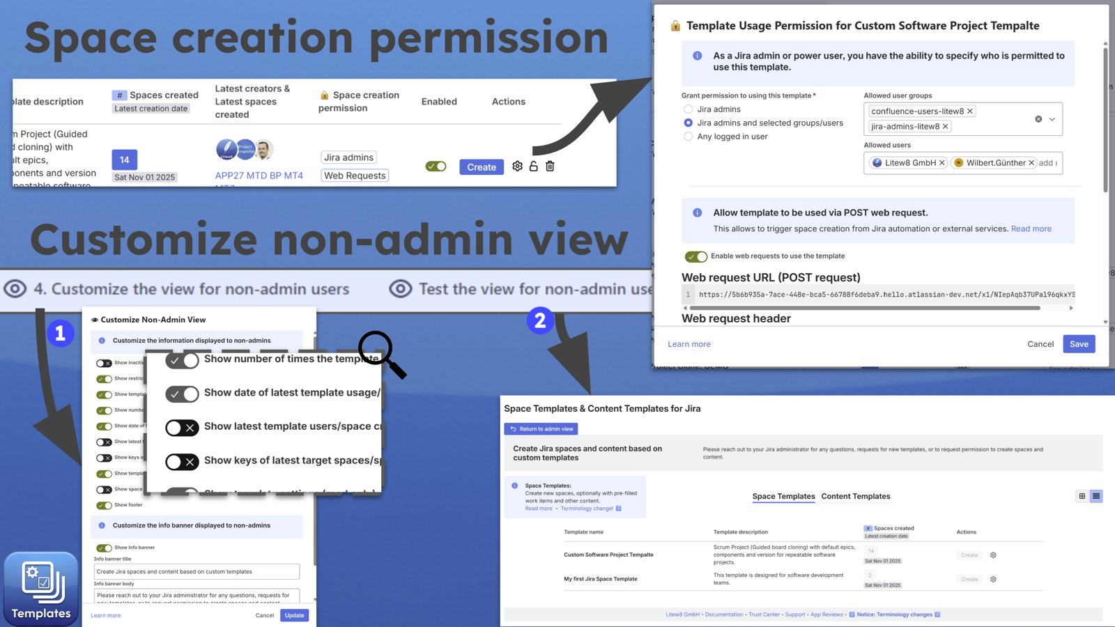 Enable Jira non-admins to create projects based on predefined configuration
