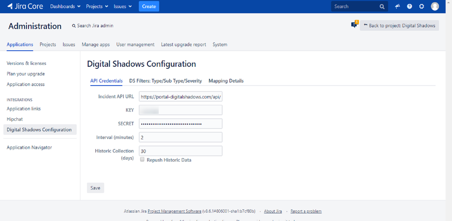 ​Choose the Searchlight incidents that you want to be ingested into Jira.