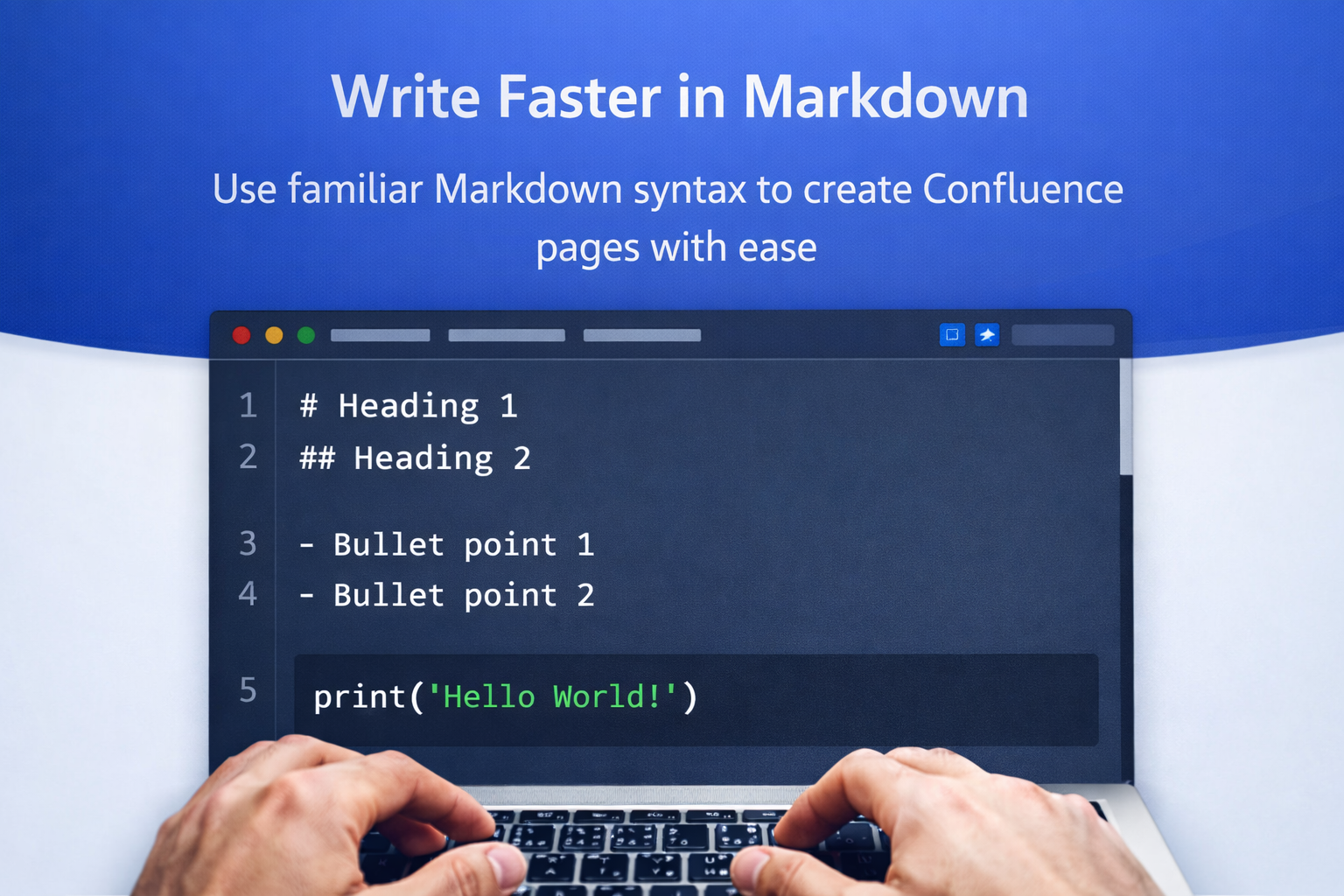 Mardown Editor for Confluence