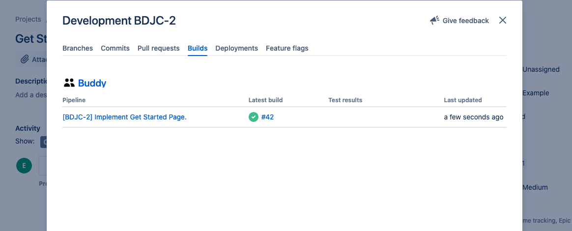 Get detailed build information