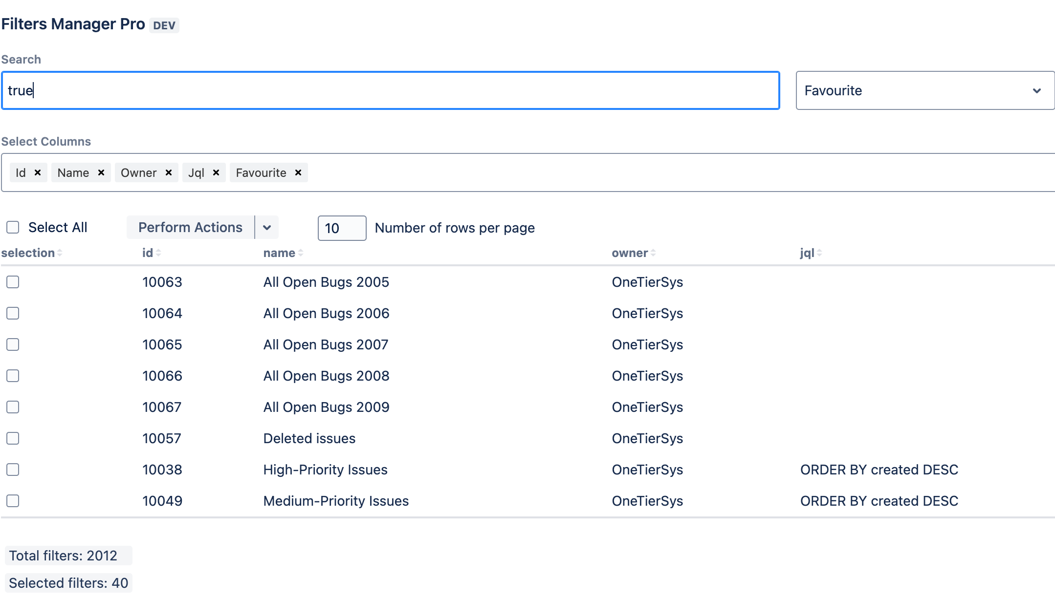 Filters Manager Pro | Atlassian Marketplace