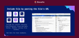 Easily embed up-to-date Bitbucket file content. Renders various formats.