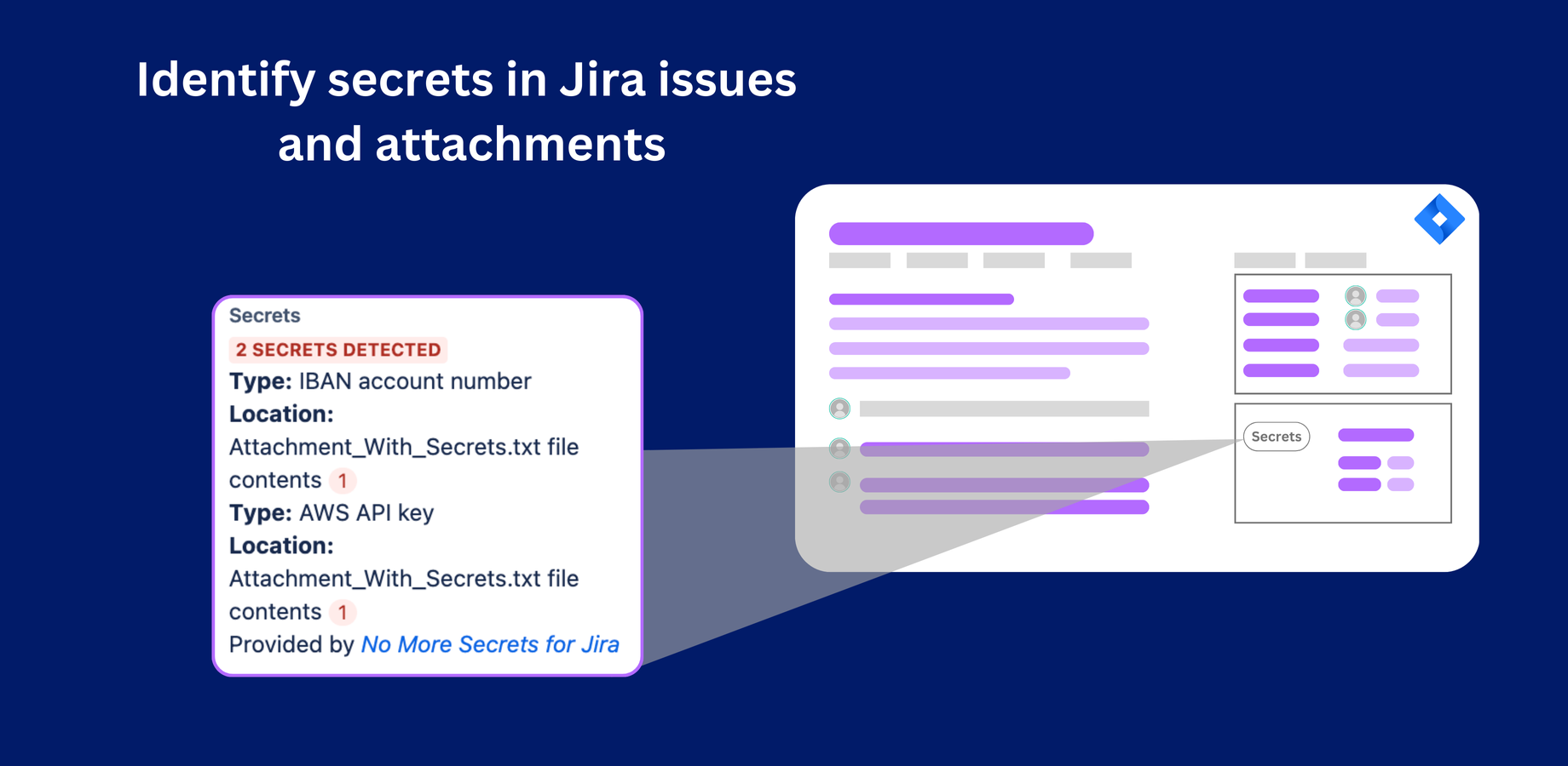 Secret detection section in your Jira issues