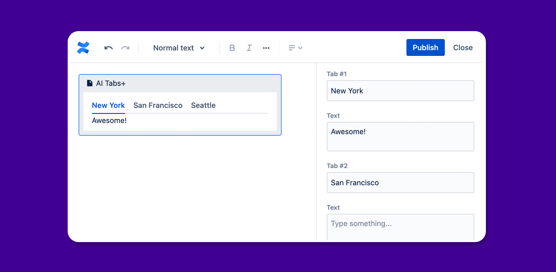 Fast customization with the inline macro editor