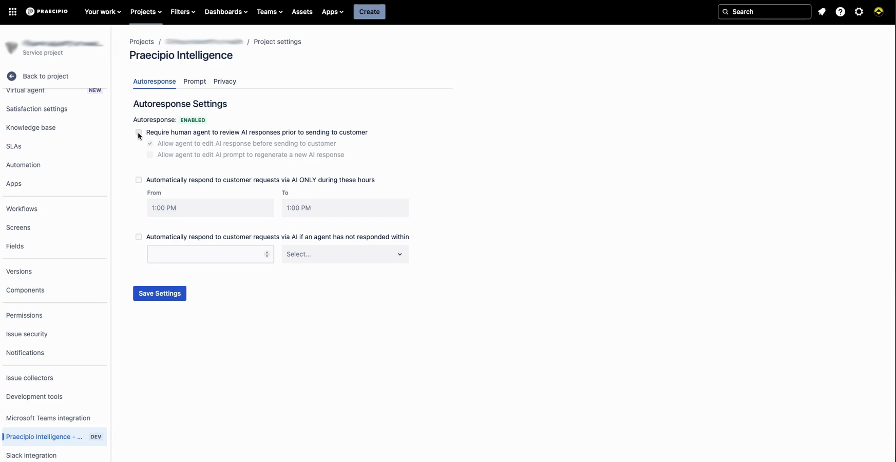 Praecipio Intelligence for JSM