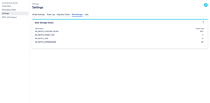 Settings | The app stores data in separate tables - they are used to store permissions, customfield search indexes, event log entries and job status. Keep track of how many rows each database table currently has.