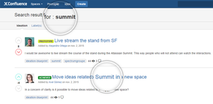 Search for content within ideas from all your Ideation spaces