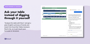 Excel-like Tables Assistant - Rovo-powered AI Assistant