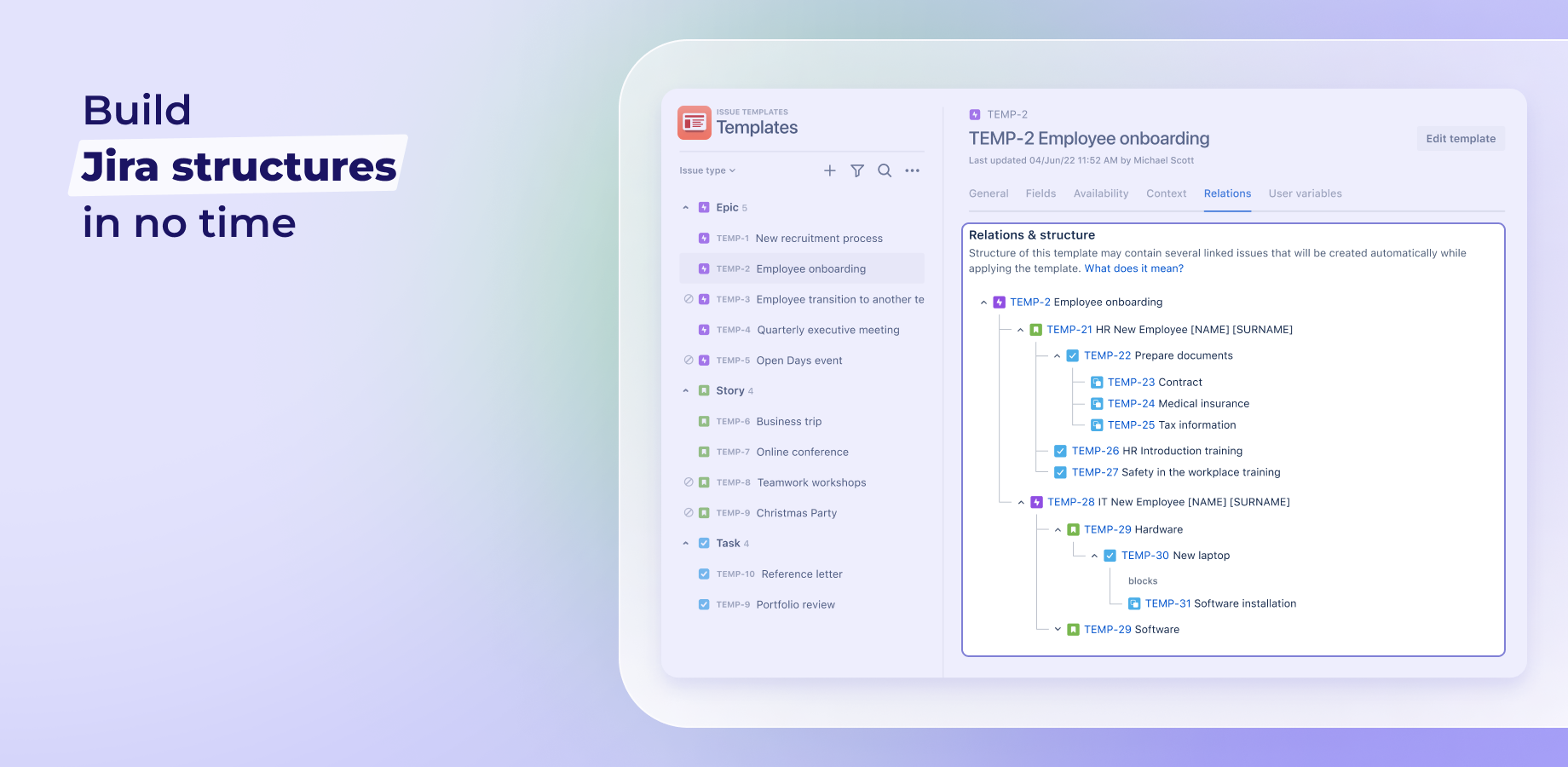 Build Jira structures in no time