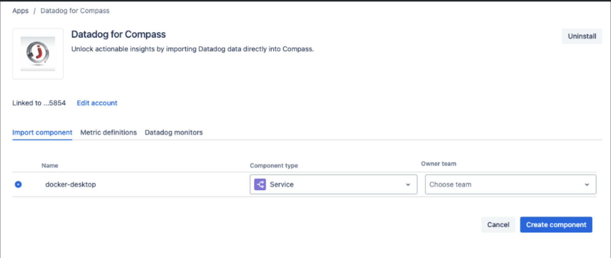 Datadog for Compass | Atlassian Marketplace