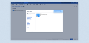 Select the Tableau macro and add it to your page
