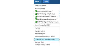 Navigation to SQL Report Manager