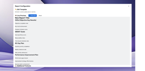 Real-time preview interface showing template modifications as users edit content, with split-screen view displaying original template on left and updated preview on right reflecting all customizations instantly.