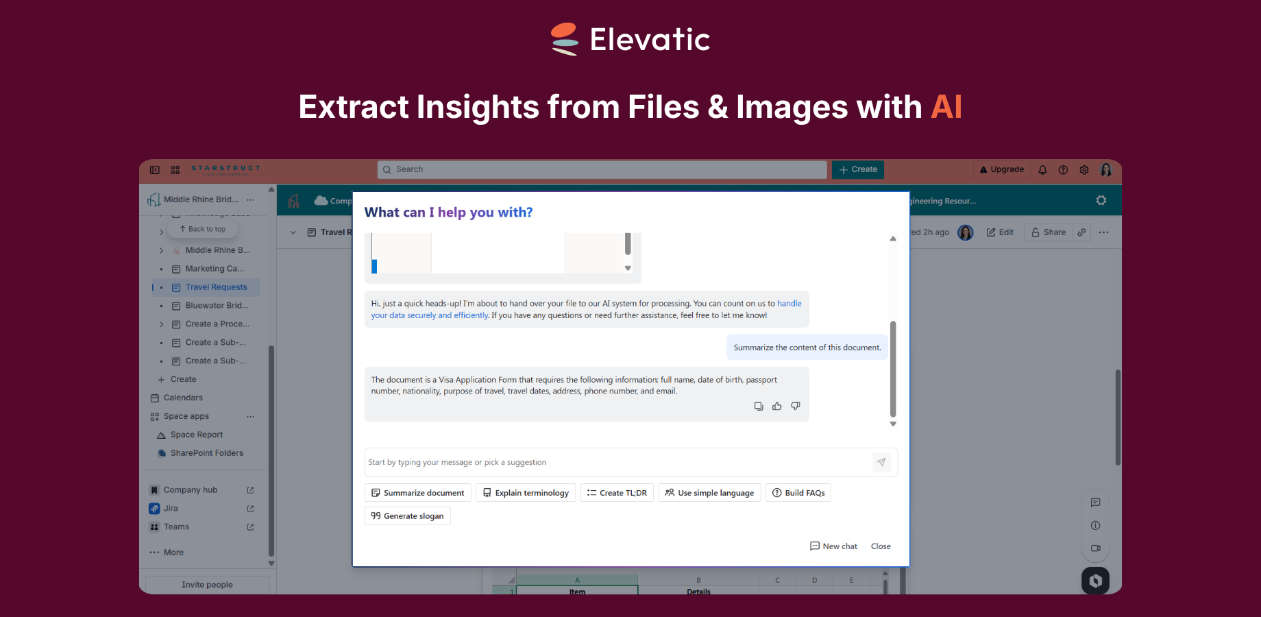 Analyze documents & images with AI