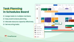 - Easily schedule and adjust tasks with drag-and-drop functionality.
- Sync tasks directly with Jira issues.
- Assign tasks to multiple team members.
- Differentiate tasks by color for easy identification.