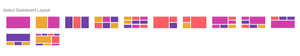 Choose from an predefined dashboard layout or start from scratch.