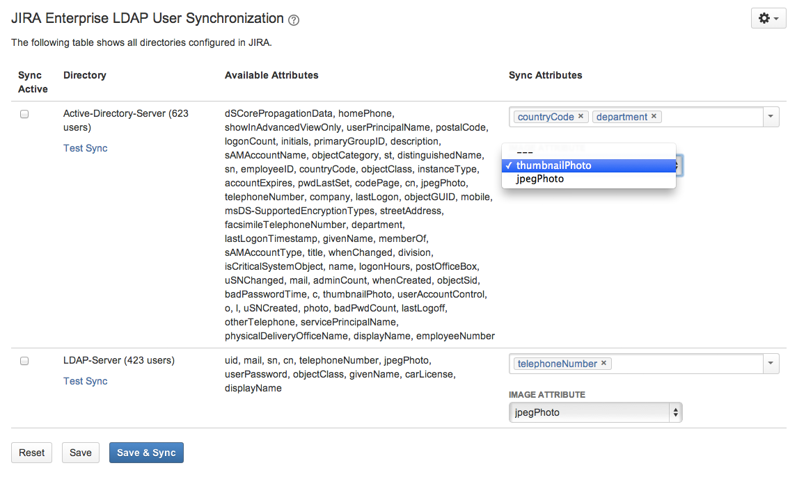 Choose which attribute is going to be used for importing the user profile picture.
