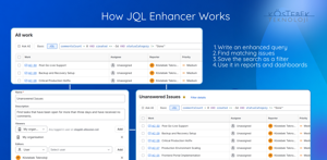 Write an enhanced JQL query, refine matching issues, save the results as a reusable Jira filter, and use it in dashboards and reports.