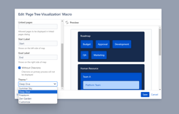 Predefined color schemes for ease of use