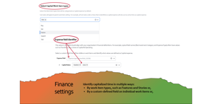 With the Advanced Edition, users can establish settings to account for time as capital or operating expense.
