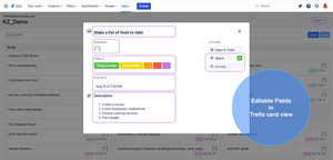 Editable Fields for Trello cards - Update card labels, members, due date, etc. remotely from your Jira site