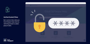 Be in control of who visits your Scroll Sites help center by restricting access to a select group of users.