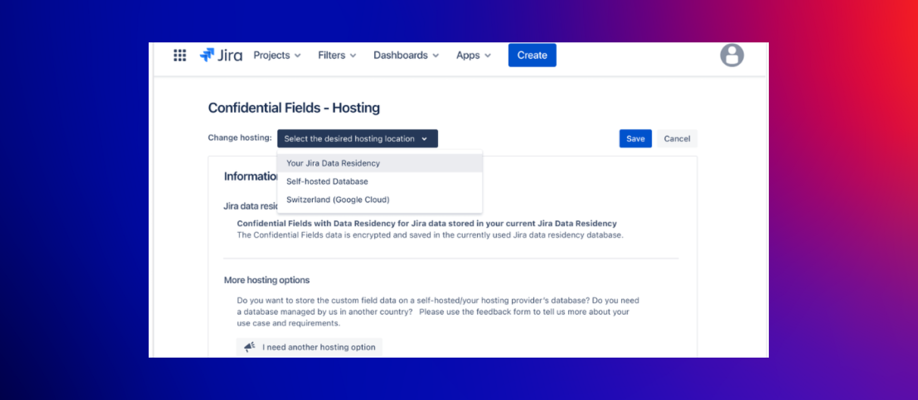 Protect sensitive data in the cloud. Data residency for custom fields.