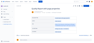 Document Metadata used in the Page Properties Macro.