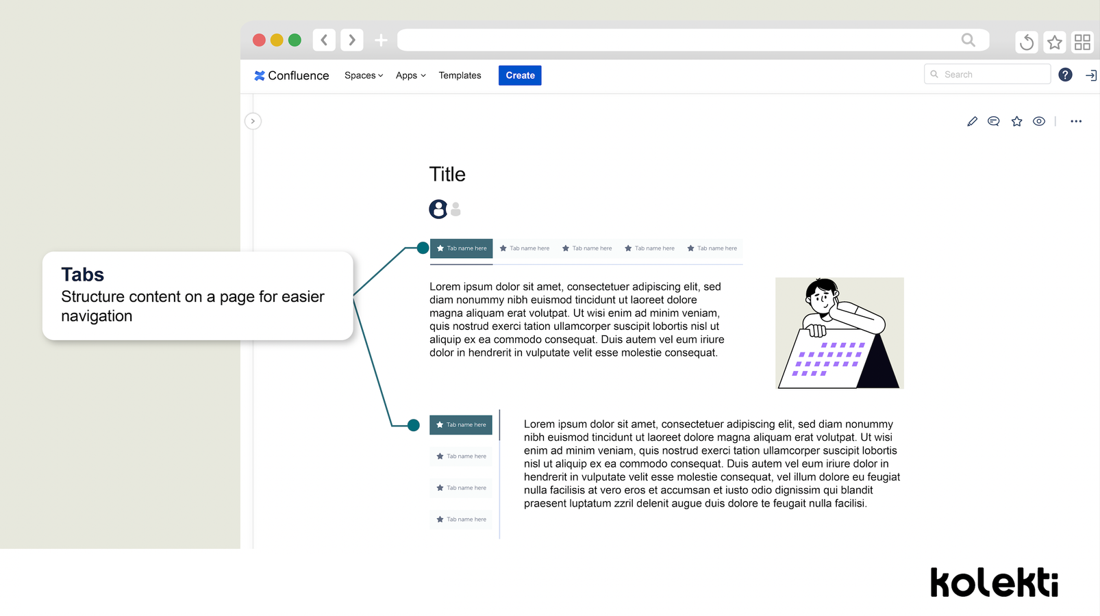 Designed to make structuring your Confluence page content intuitive and easy