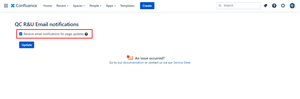 Choose if you want to get notified via email every time there is a new version of a page you’re assigned to
