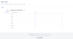 Organize your glossaries by language in your space